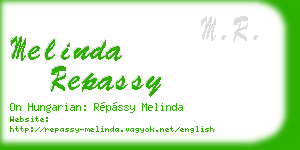 melinda repassy business card