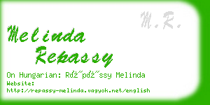 melinda repassy business card